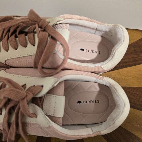 BIRDIES The Roadrunner WOMENS SIZE 8 Blush Pink Retro Sneakers Shoes Lace Up - Picture 14 of 15